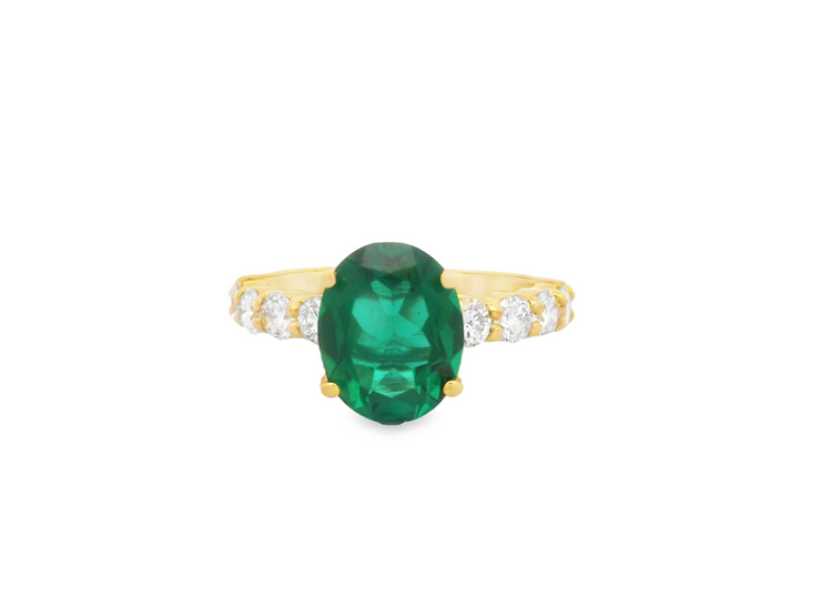 Emerald & Diamond Ring