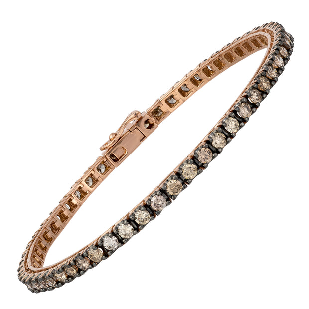 Cognac Diamond Tennis Bracelet
