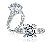 A Jaffe - Pave Diamond Engagement Ring Setting