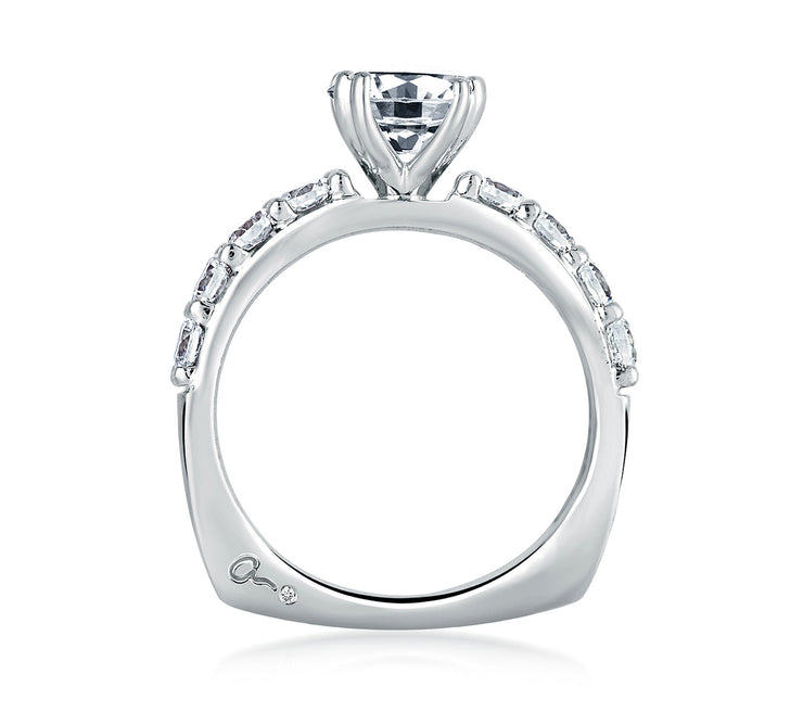 A. JAFFE - Timeless Classic Shared Prong Engagement Ring
