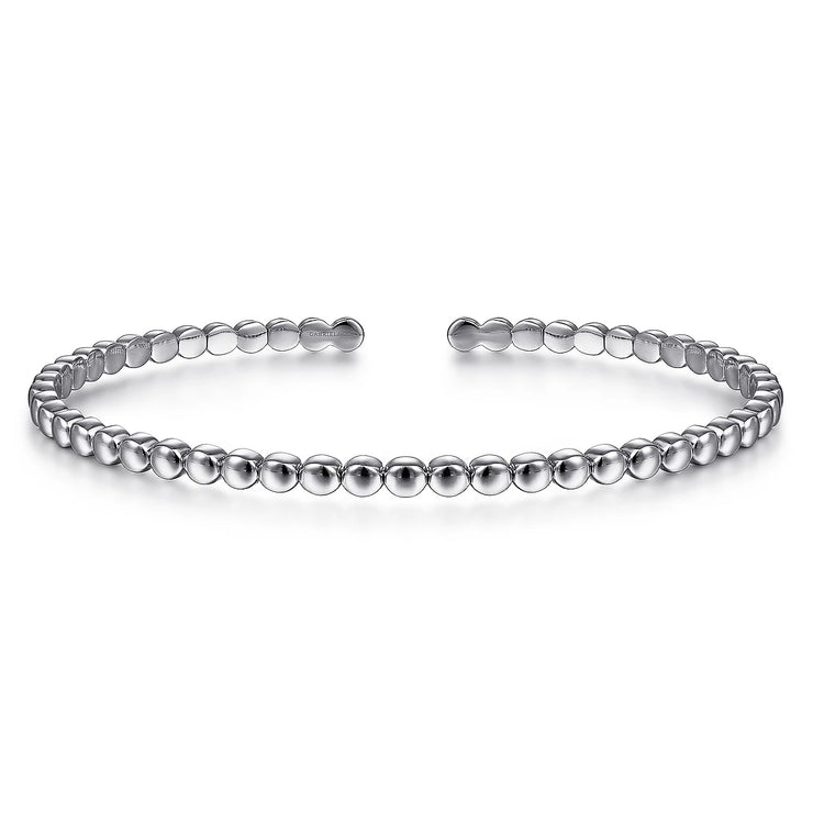 GABRIEL & CO - WHITE GOLD BANGLE BRACELET