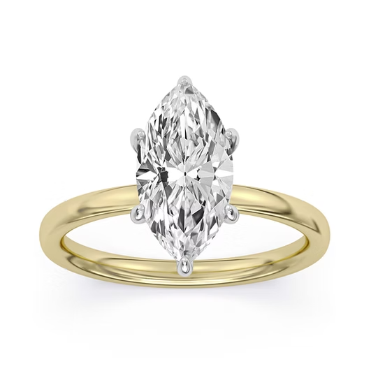 Centurion Marquise Engagement Ring - Lab Diamonds