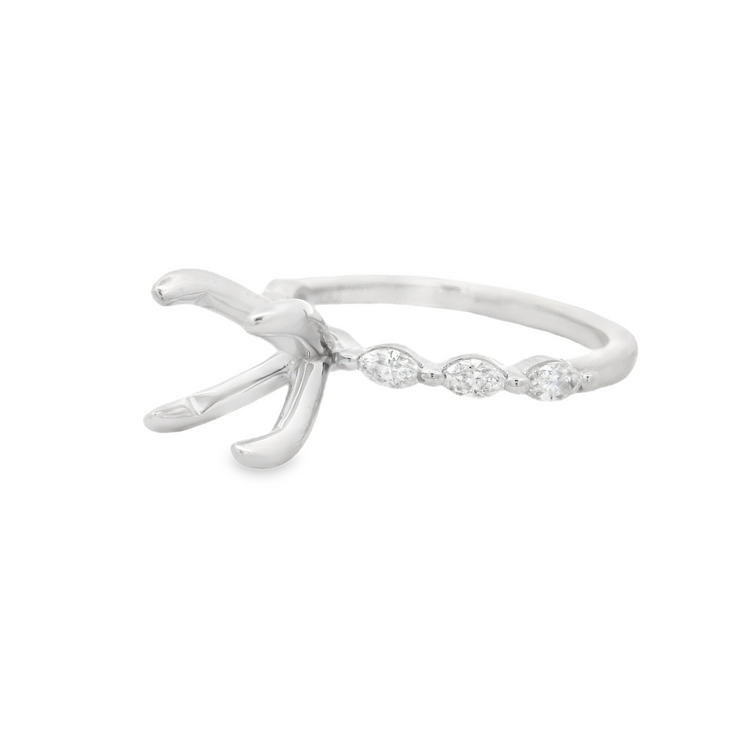 Marquise Diamond Engagement Ring Setting - 1/3 Ct