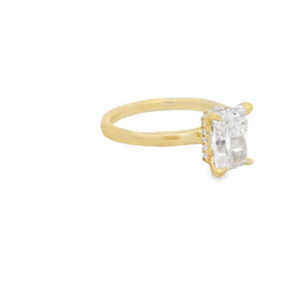 Diamond Engagement Ring - 2 Ct Radiant Center