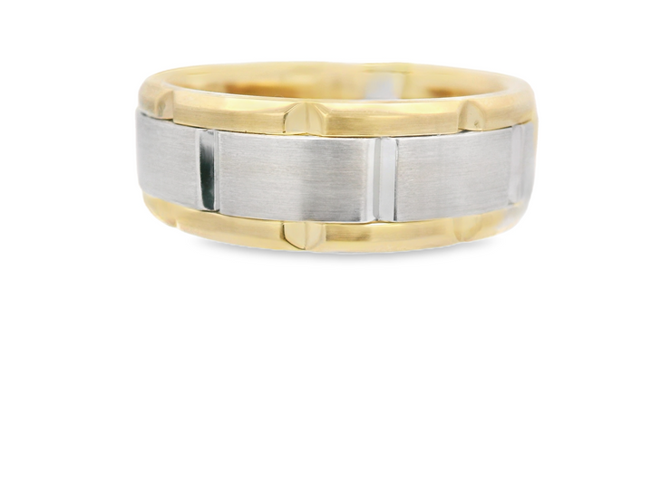 A Jaffe - Men's Two Tone Wedding Band