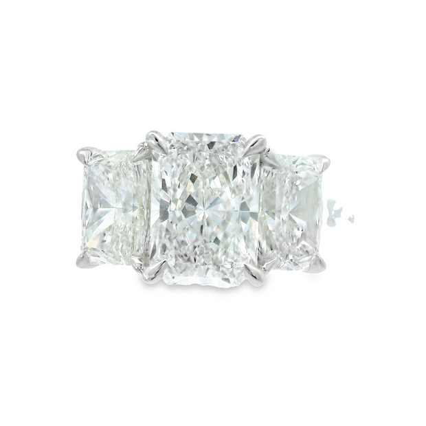 Radiant Lab Grown Diamond 3 Stone Ring