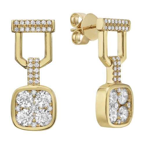 Diamond Dangle Earrings