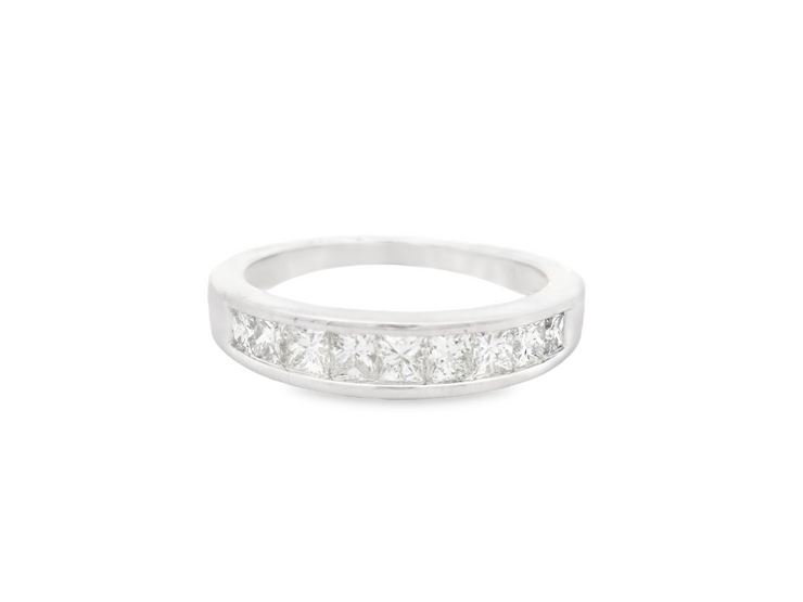 Princess Diamond Wedding Band - 1 Ct