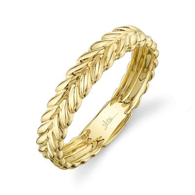 Shy Creation - Laurel Wreath Gold Band