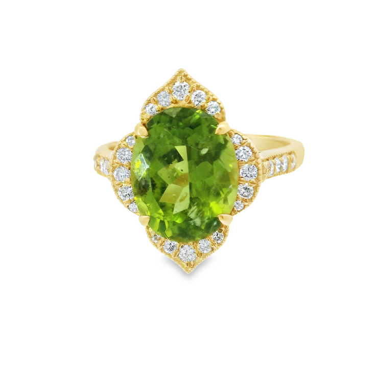 PERIDOT & DIAMOND RING