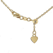 YELLOW GOLD ADJUSTABLE CABLE CHAIN 24"