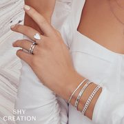 Shy Creation - Diamond Pave Heart Ring