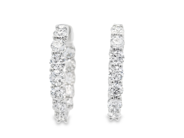 Diamond Hoop Earring