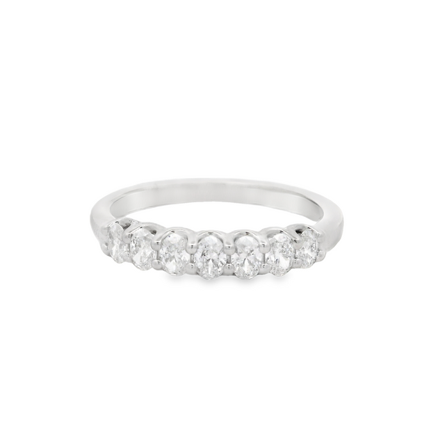 Oval Diamond Wedding Band - 1/2 Ct