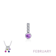 Lafonn- February Birthstone Love Pendant