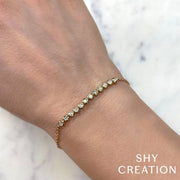 SHY CREATION - DIAMOND BAR BRACELET