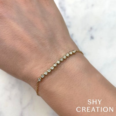 SHY CREATION - DIAMOND BAR BRACELET