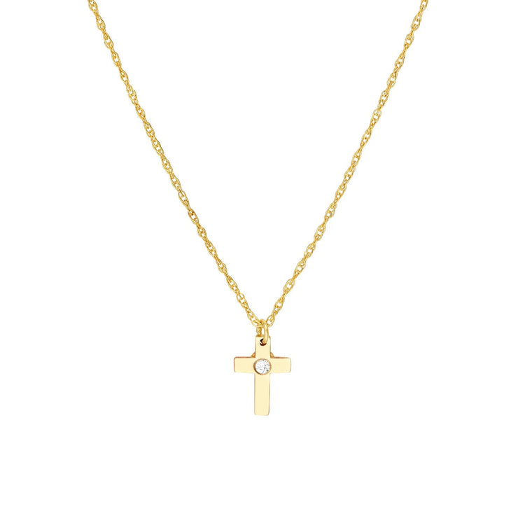 Small Diamond Cross Pendant