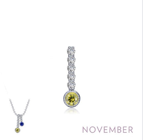 LAFONN - YELLOW TOPAZ "NOVEMBER" BIRTHSTONE LOVE CHARM