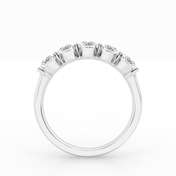 5 STONE OVAL DIAMOND RING - 5 TCW