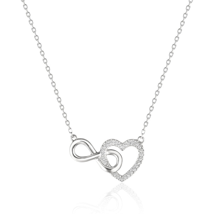 LUVENTE – DIAMOND INFINITY HEART NECKLACE