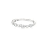 Alternating Shape Diamond Wedding Band - 2/3 Ct