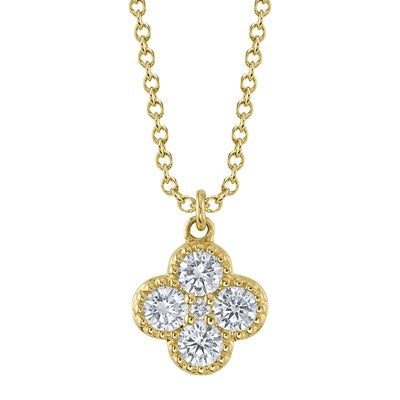 Shy Creation - Diamond Clover Pendant