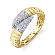 Shy Creation - Diamond Ribbed Ring