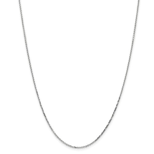 GOLD DIAMOND-CUT CABLE CHAIN 18"