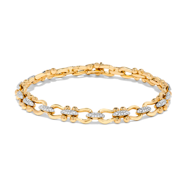 Diamond Chain Link Bracelet