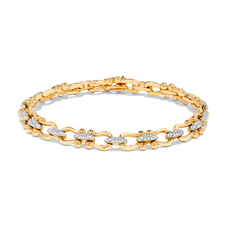 Diamond Chain Link Bracelet