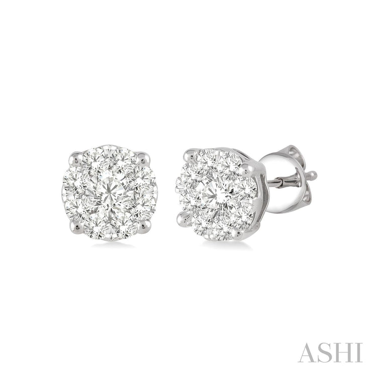 ASHI - 1/6 CARAT LOVEBRIGHT ESSENTIAL DIAMOND STUD EARRINGS