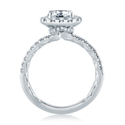 A Jaffe - Halo & Hidden Halo Diamond Engagement Ring Setting
