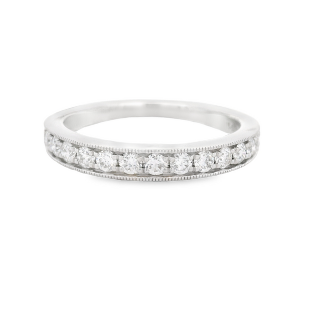 PAVE DIAMOND WEDDING BAND 0.50CTW