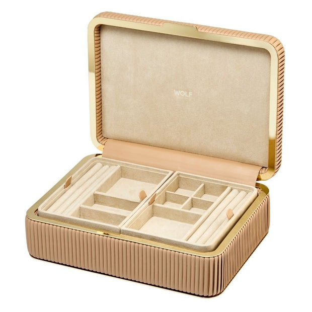 Wolf - Bella Medium Jewelry Box - Mocha