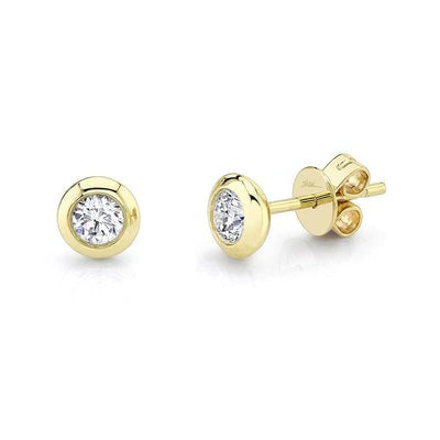 SHY CREATION - BEZEL SET STUD EARRINGS