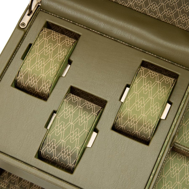 Wolf - Earth Double Watch Winder - Olive