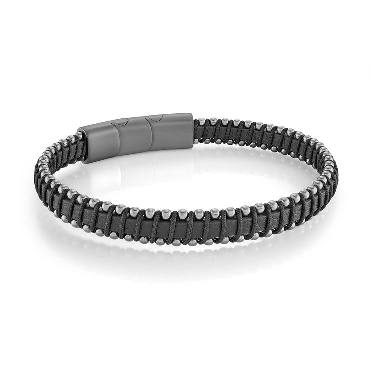 Black Leather Bracelet