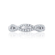 A Jaffe - Twisted Diamond Wedding Band - 1/4 Ct