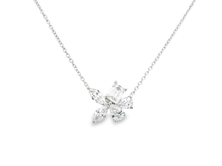 Abstract Cluster of Diamonds Pendant