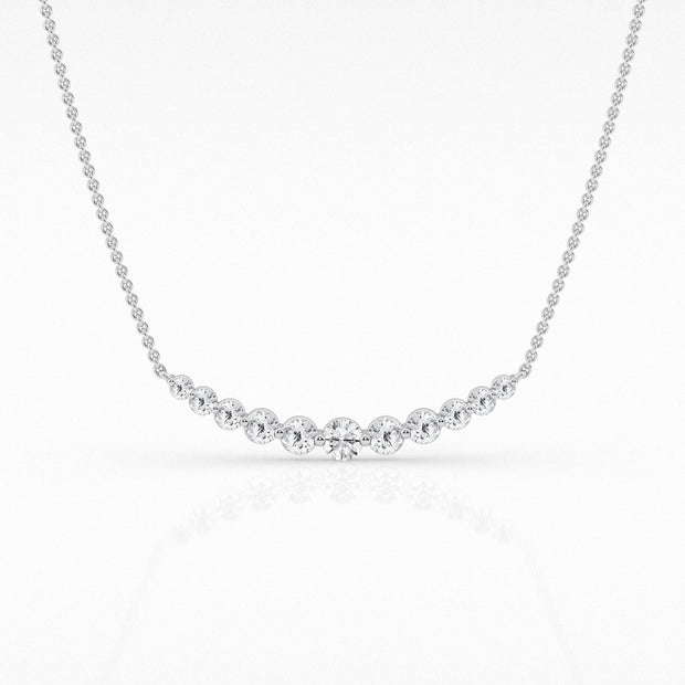 Diamond Smile Necklace - 1 Tcw