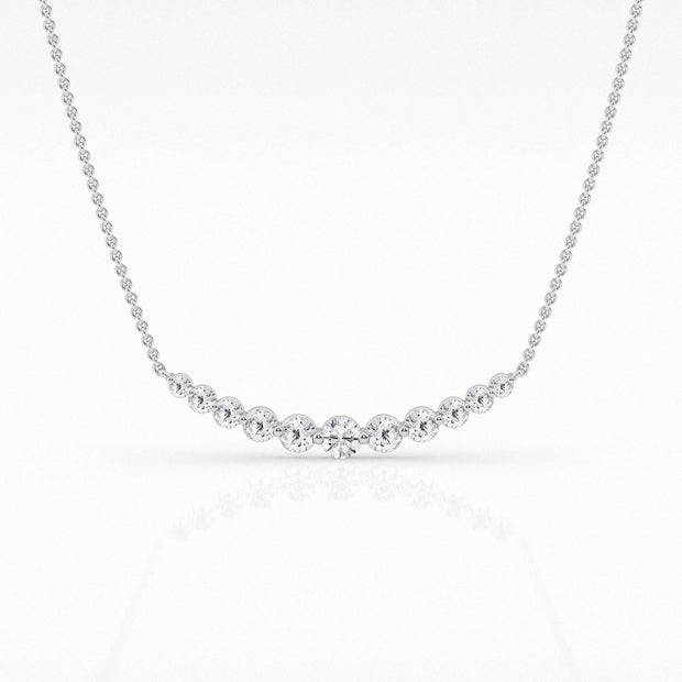 DIAMOND SMILE NECKLACE - 1.10 TCW