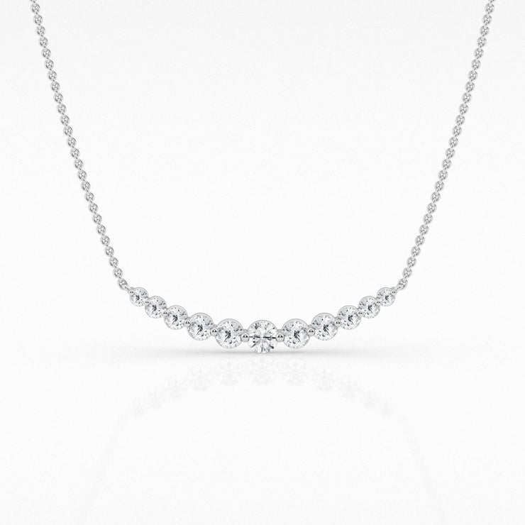 Diamond Smile Necklace - 1 Tcw