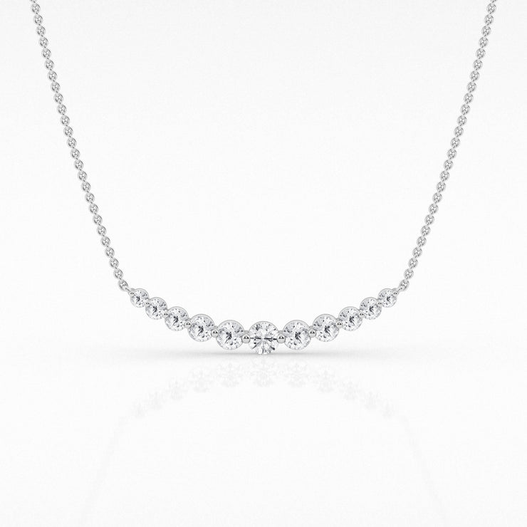 DIAMOND SMILE NECKLACE - 1.10 TCW