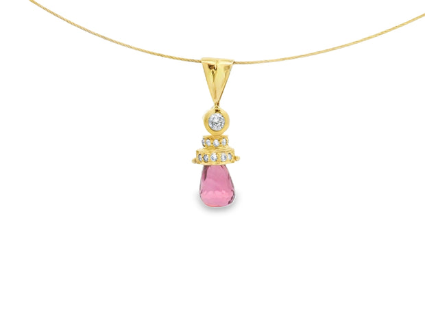 Pink Tourmaline Pendant