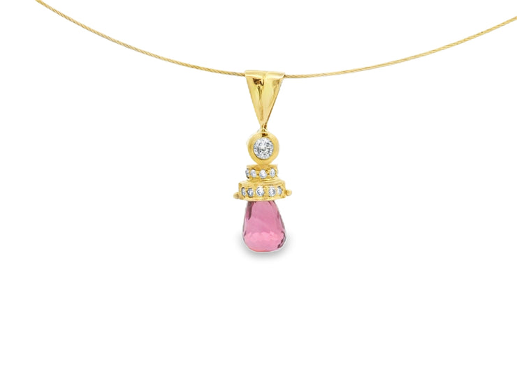 Pink Tourmaline Pendant