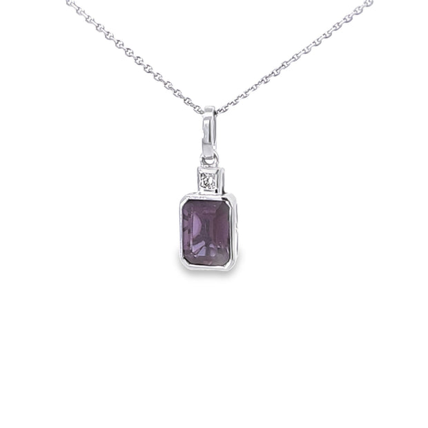 Alexandrite & Diamond Pendant