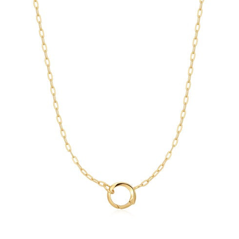 ANIA HAIE - MINI PAPERCLIP CHARM NECKLACE