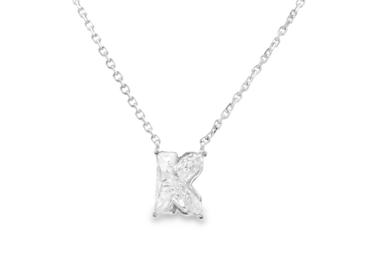 INITIAL "K" LAB GROWN DIAMOND PENDANT
