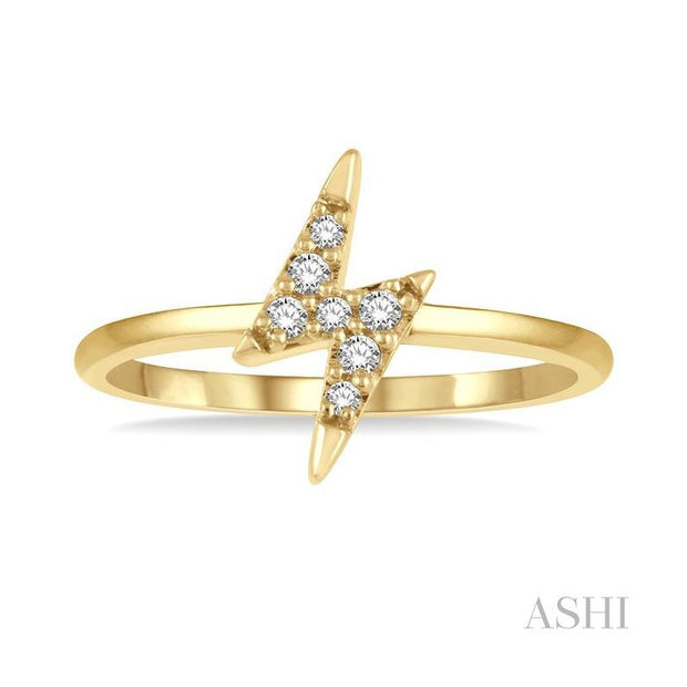 ASHI - DIAMOND LIGHTENING BOLT RING